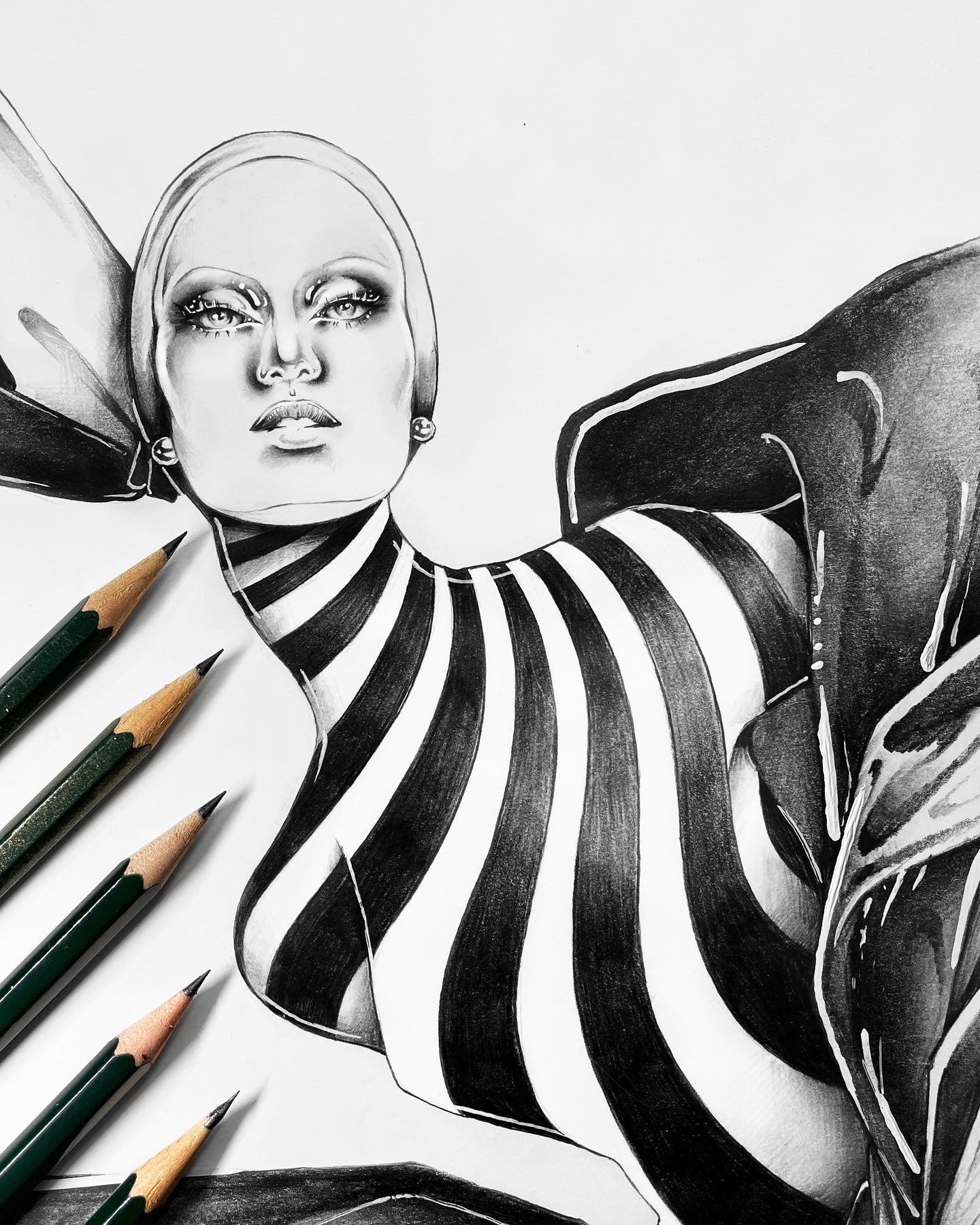 Marc Jacobs Fall 2021 Striped Look