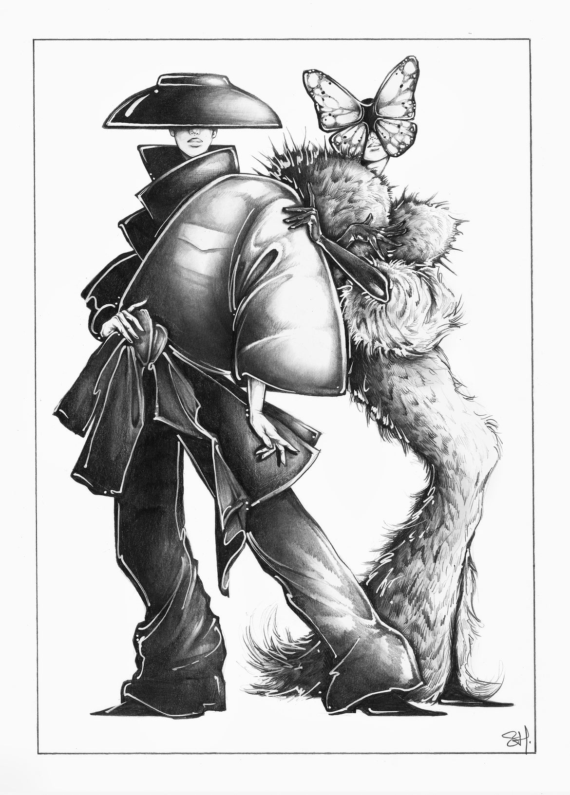 Balenciaga Couture Butterfly Mask 2024