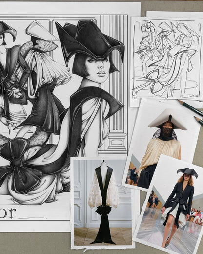 Dior SS26 Illustration